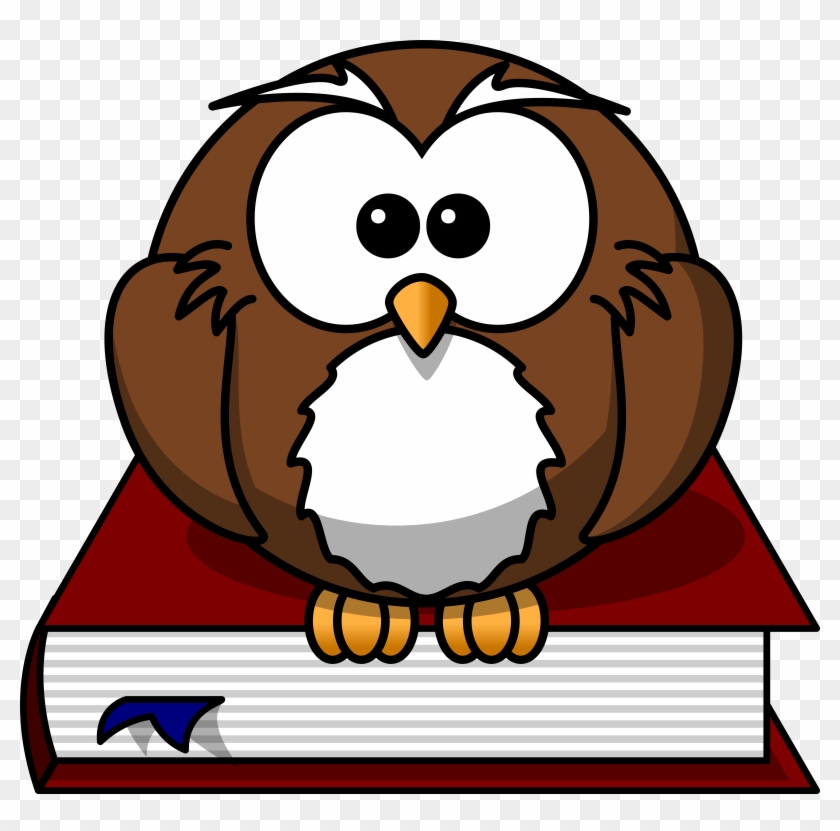 Book Clipart Cartoon - Owl On A Book Clipart, HD Png Download -  2400x2262(#1306928) - PngFind
