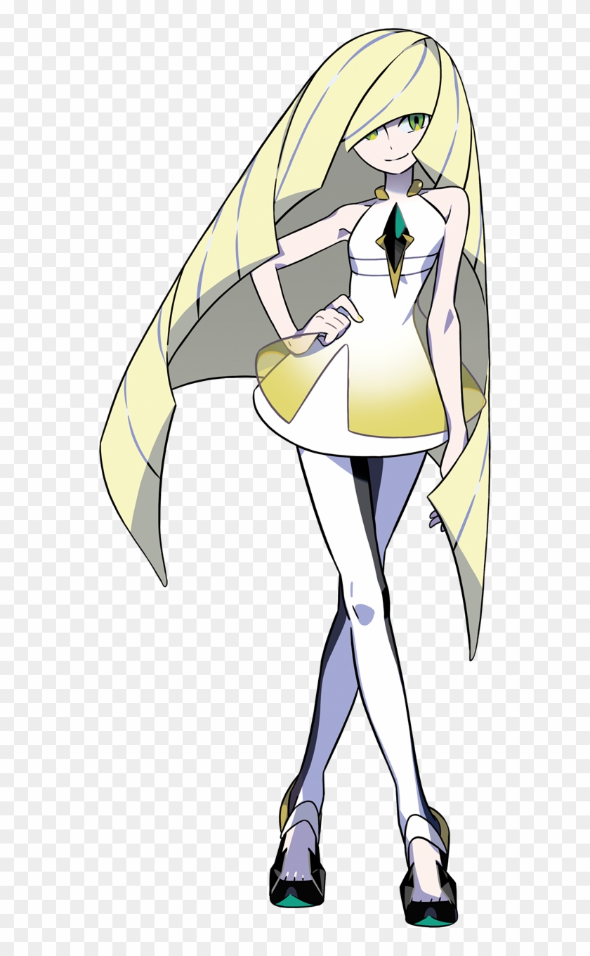 Pokemon Sun And Moon Lusamine, HD Png Download - 558x1280(#1311082