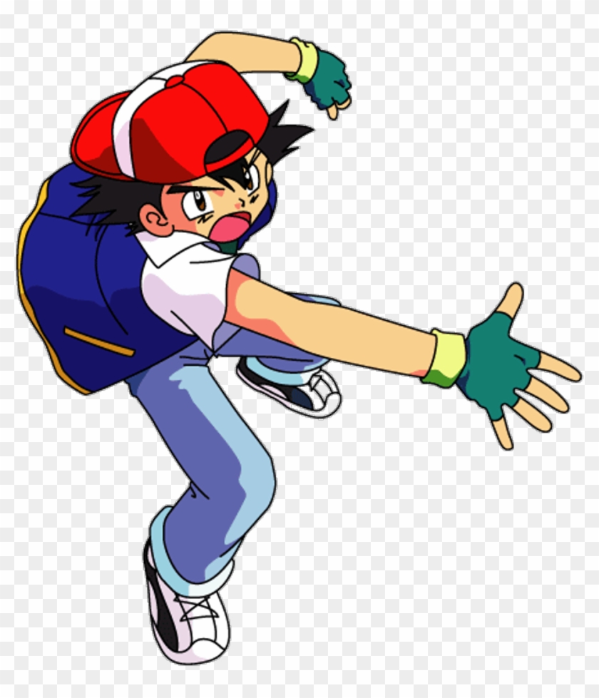 ash ketchum with pokeball