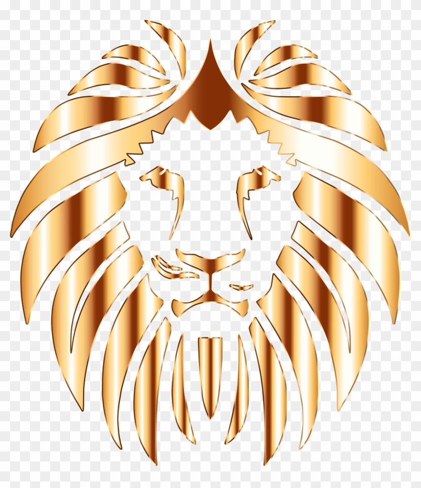 Golden Lion - Transparent Background Cats Logo, HD Png Download -  2114x2350(#1317156) - PngFind