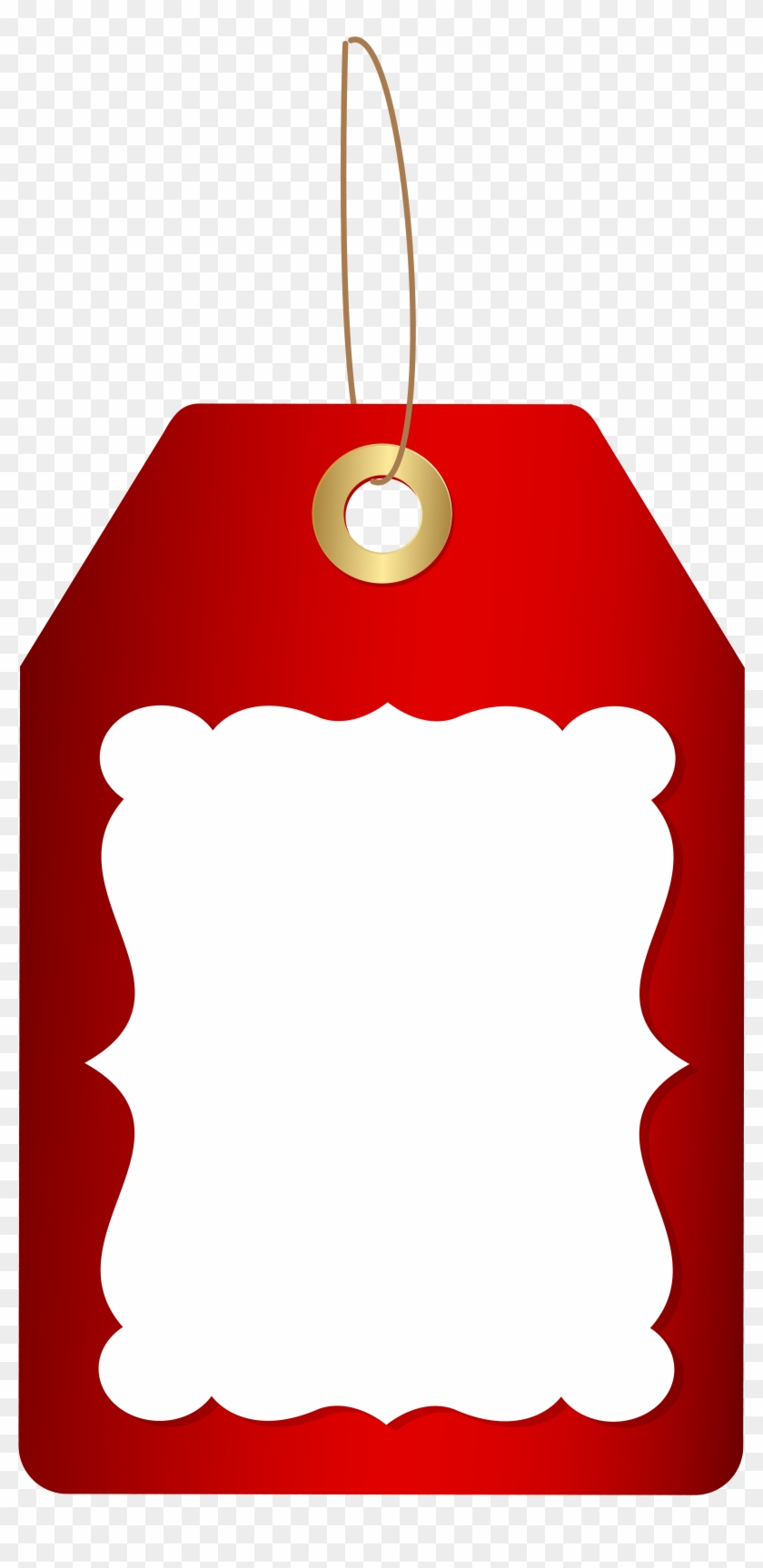 Red Deco Price Tag Png Clip Art Image - Price Tag Png Design