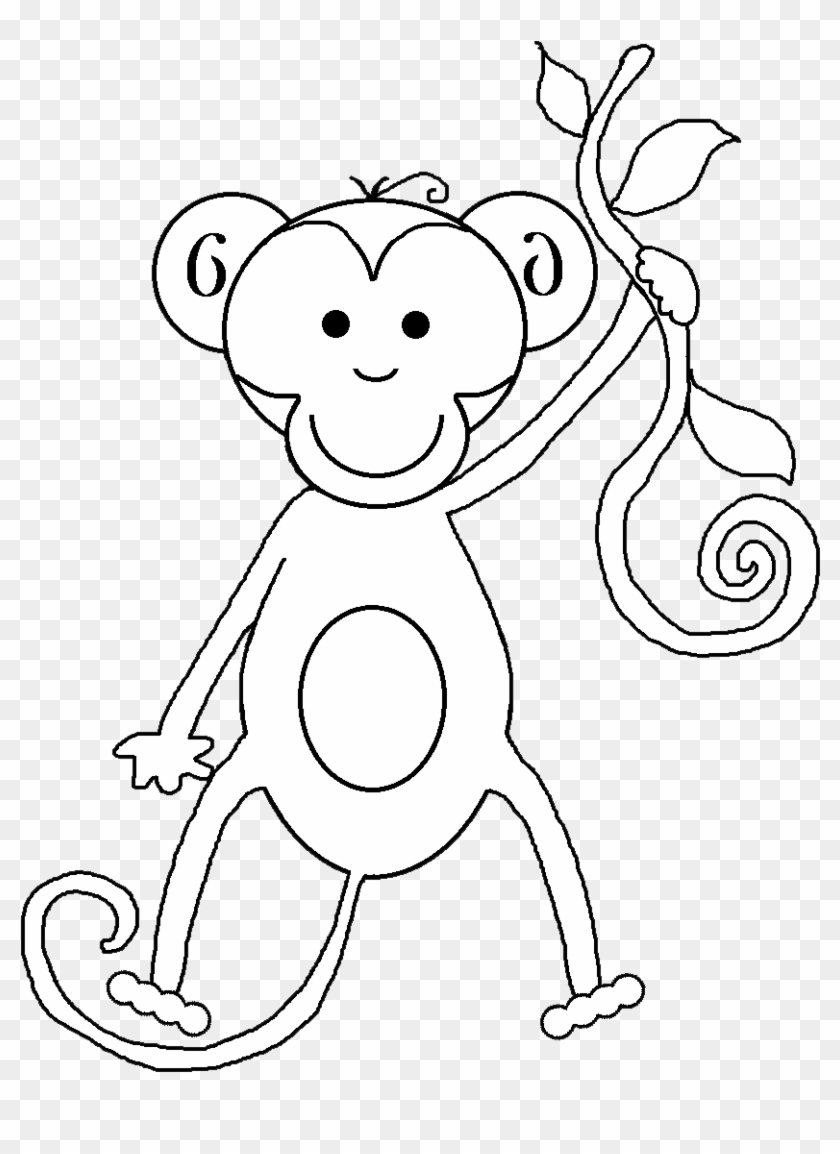 And White Baby Monkey Clip Art Black And White Tiger White Monkey Black Background Hd Png Download 865x1097 Pngfind