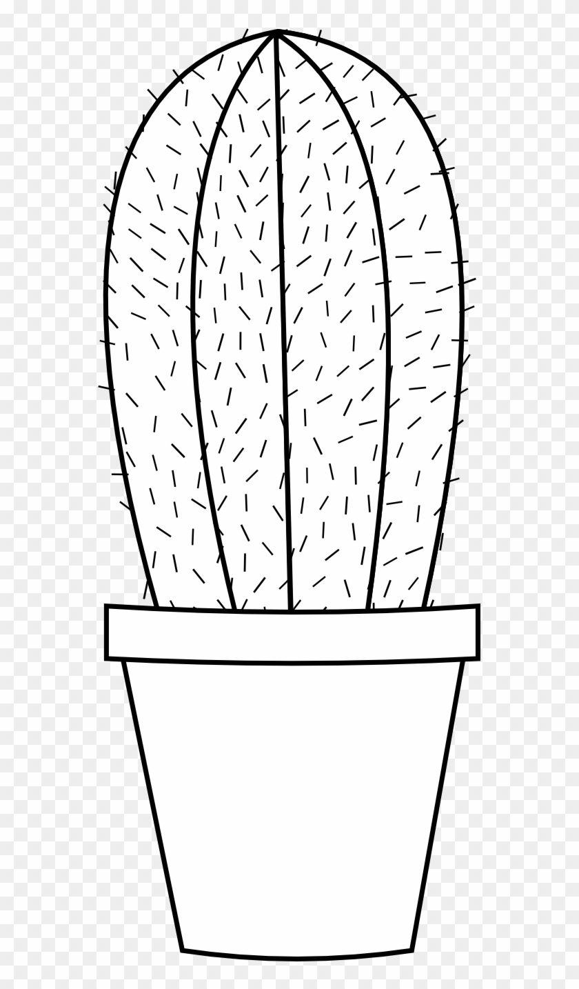 Cactus Clipart Black And White - Dibujos De Nopales Para Colorear, HD Png  Download - 555x1354(#1330387) - PngFind