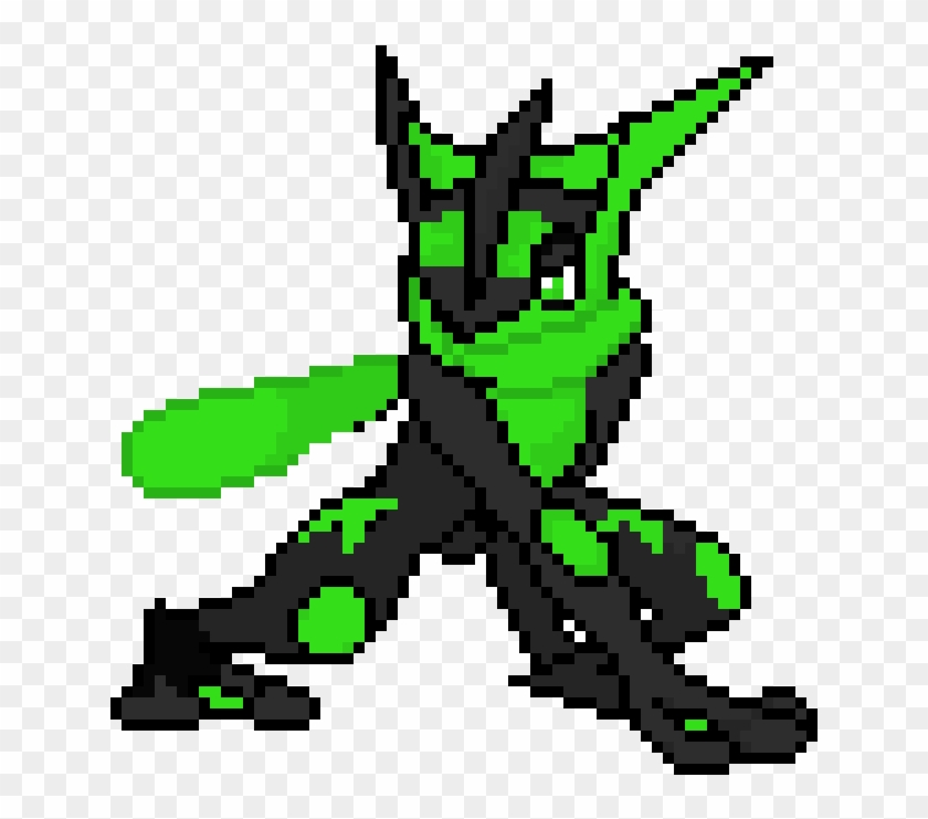 Nuclear Greninja - Minecraft Greninja Pixel Art Grid, HD ... 