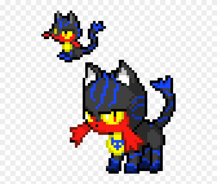 Pokemon Litten Pixel Art Grid - Pixel Art Grid Gallery