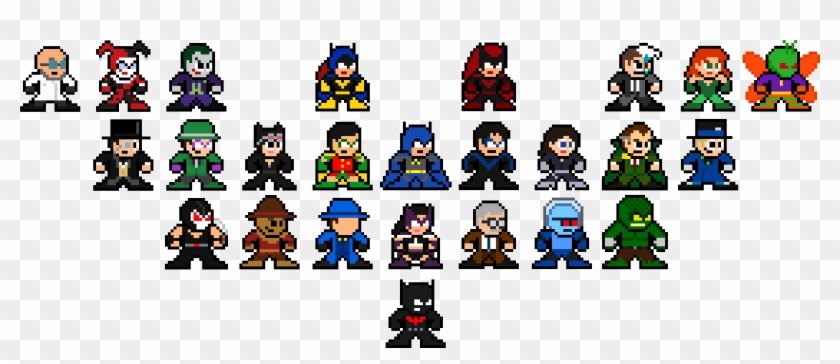 Pixel Clipart Bat Symbol Cartoon Hd Png Download 6000x2400 Pngfind