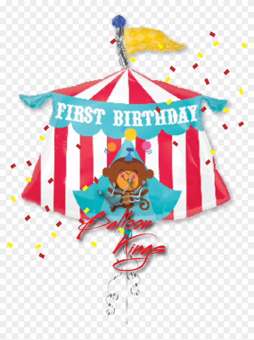 1st Birthday Circus Tent - First Birthday Circus, HD Png Download -  1280x1280(#1360126) - PngFind