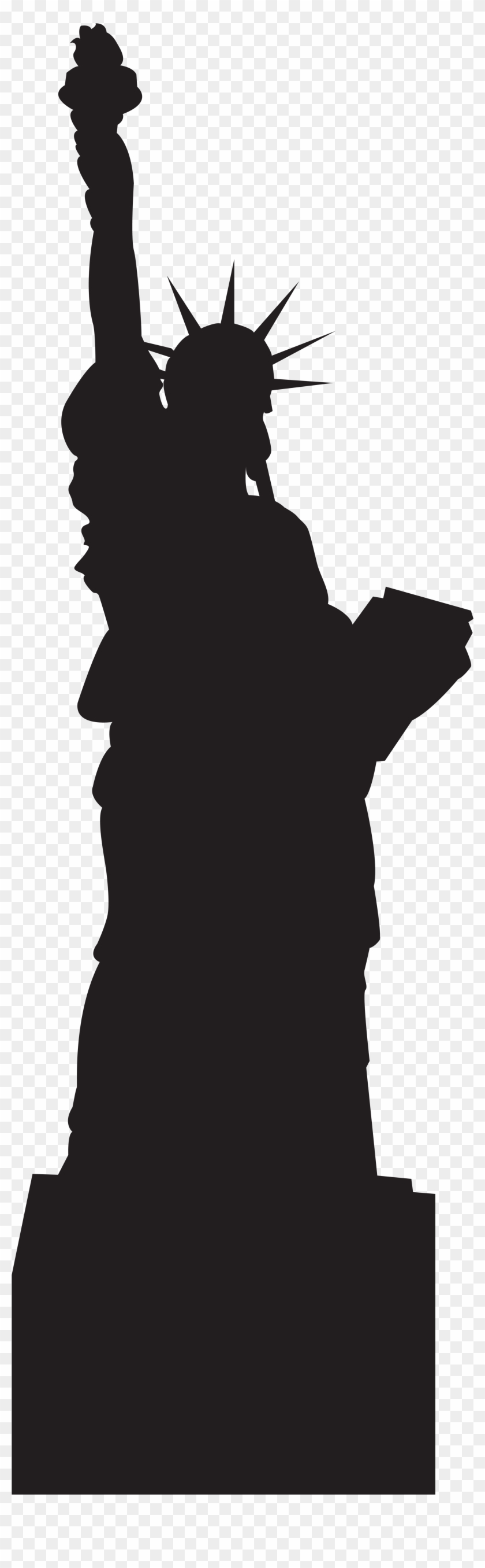 Statue Of Liberty Silhouette Clipart, HD Png Download