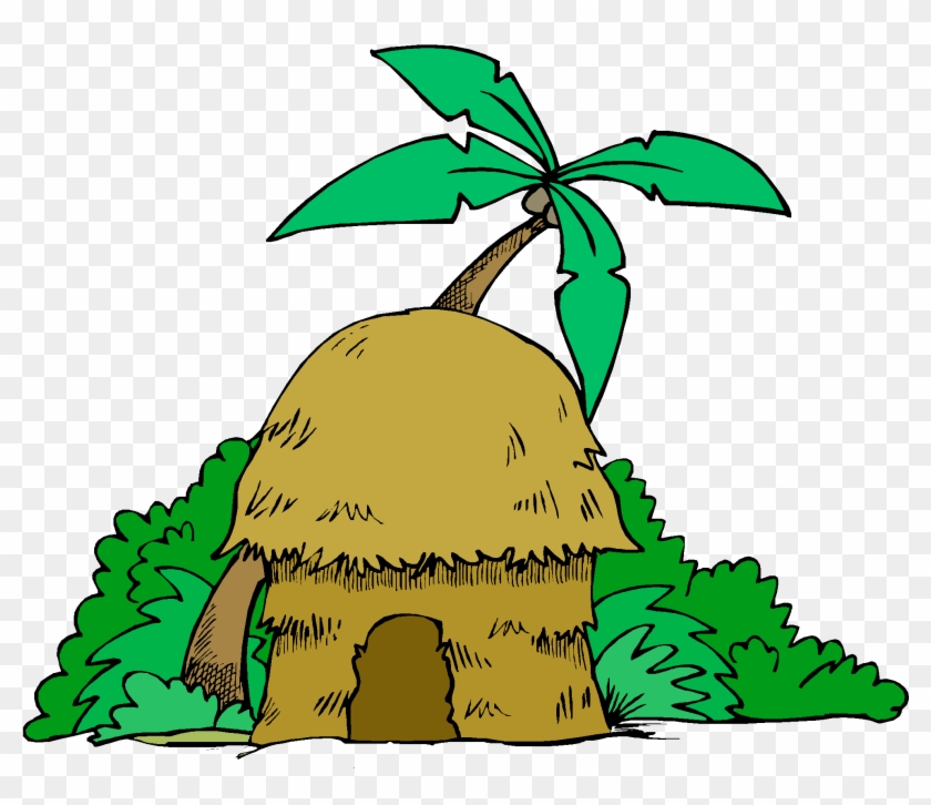 Cartoon Jungle Tree - Cartoon Hut, HD Png Download - 1970x1609(#1377702) -  PngFind