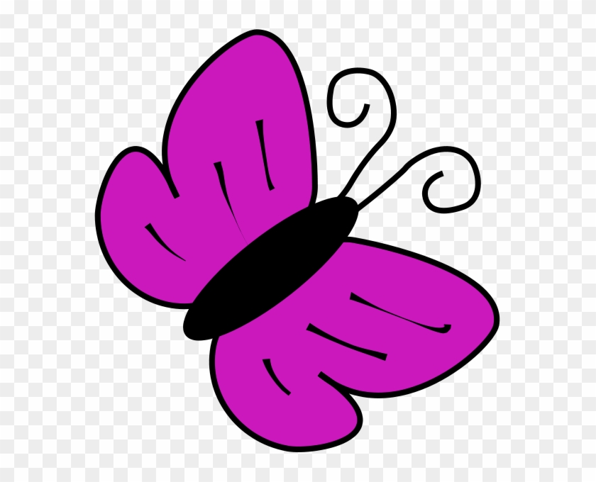 Clipart Purple Butterfly Violet Butterfly Clip Art, HD Png Download