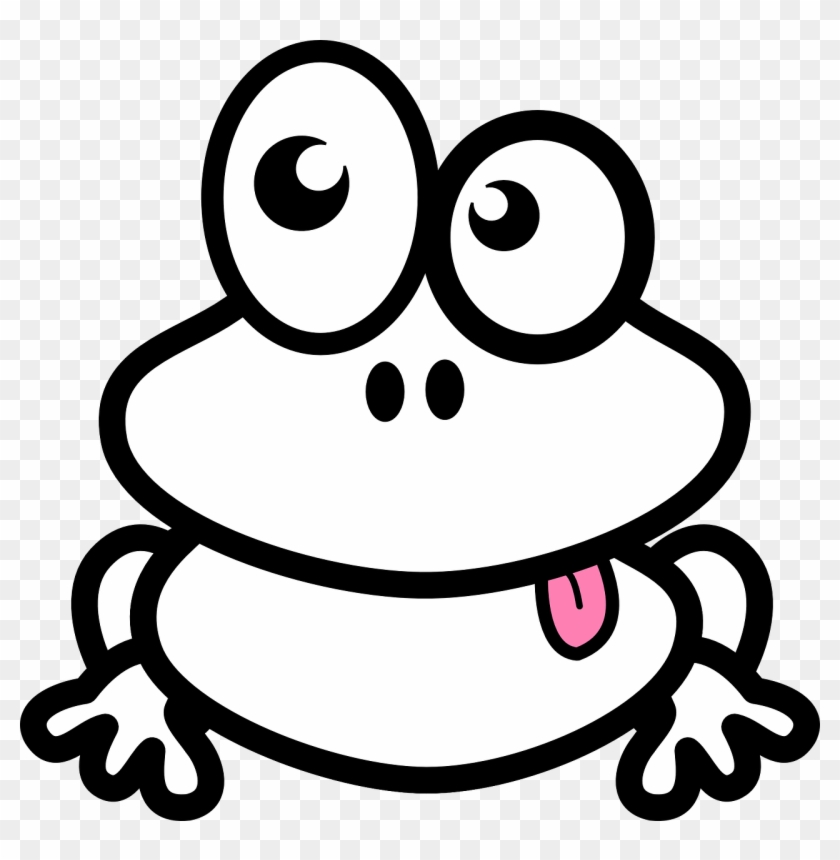 Frog Black And White Frog Clip Art Images Black And - Dibujos De Sapos  Faciles, HD Png Download - 1280x1250(#1389502) - PngFind