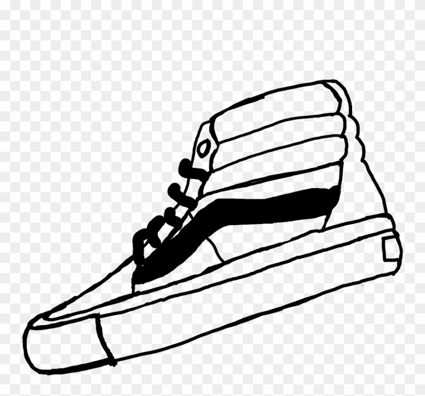 black vans drawing 