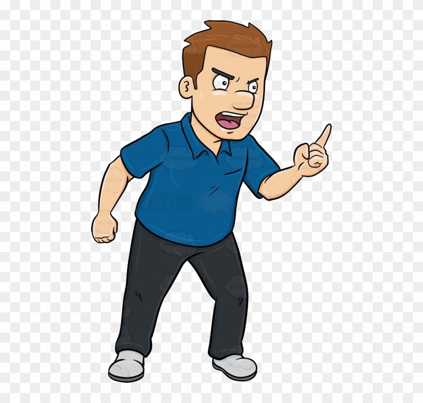 annoyed person clipart