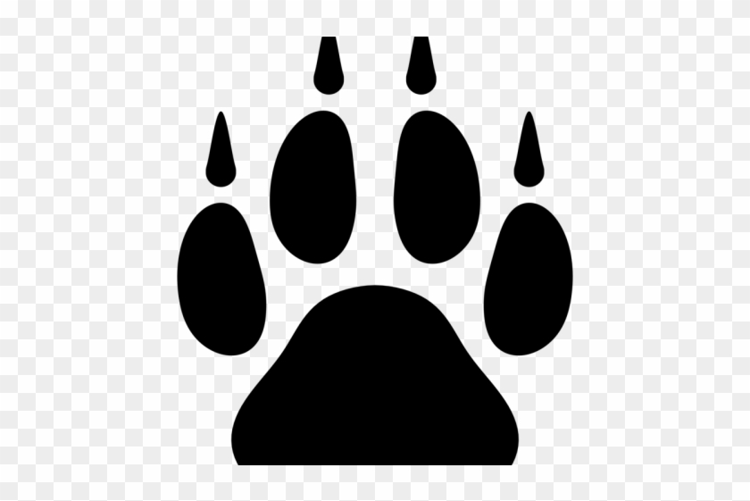 Paw Clipart Wolf - Wolf Paw Print Svg, HD Png - 640x480(#1396447) - PngFind
