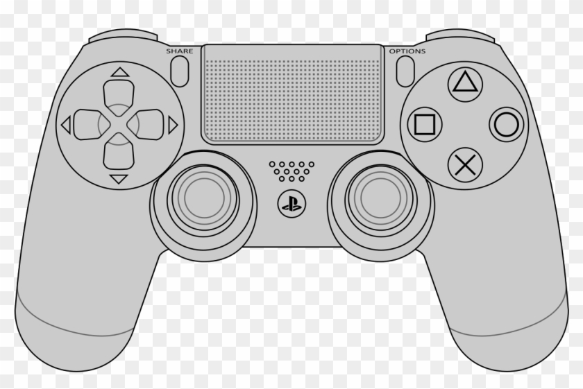 Clipart Black And White Library Ps Vector Images Dualshock Playstation 4 Controller Layout Hd Png Download 1175x730 Pngfind