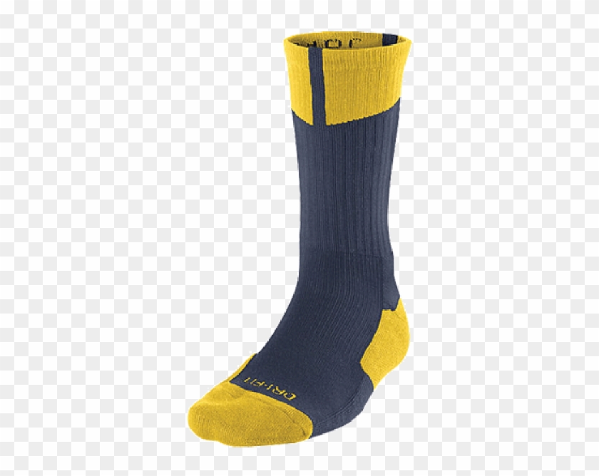 gold jordan socks