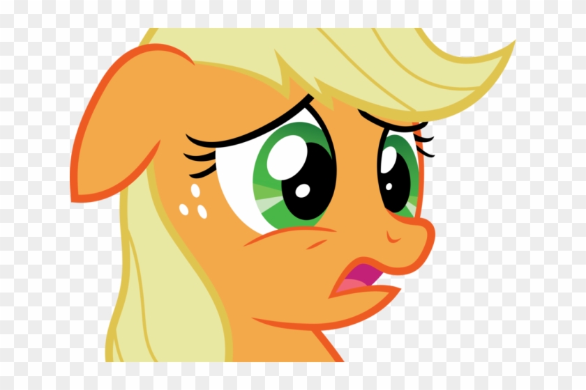 Scared Face Cliparts - Applejack Scared, HD Png Download - 640x480(#143840)  - PngFind