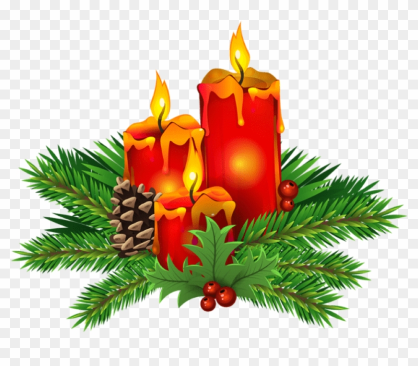 Free Png Christmas Candles Png Christmas Candle Clipart