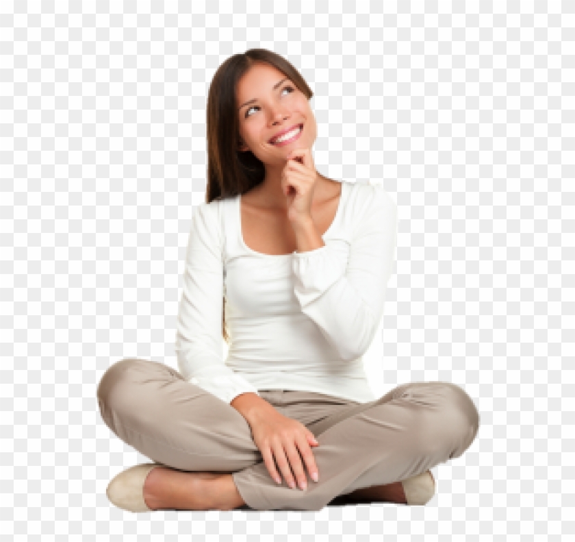 Thinking Woman Png Free Download - Transparent Background Girl Thinking,  Png Download - 600x800(#146055) - PngFind