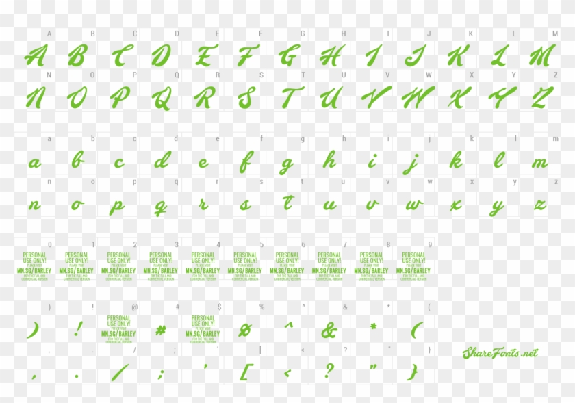 Font Barley Script Preview - We The People Font Free, HD Png Download ...