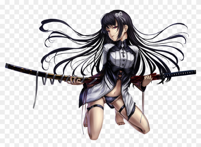 Manga Fille Au Sabre - Anime, HD Png Download - 1461x1000(#1404302