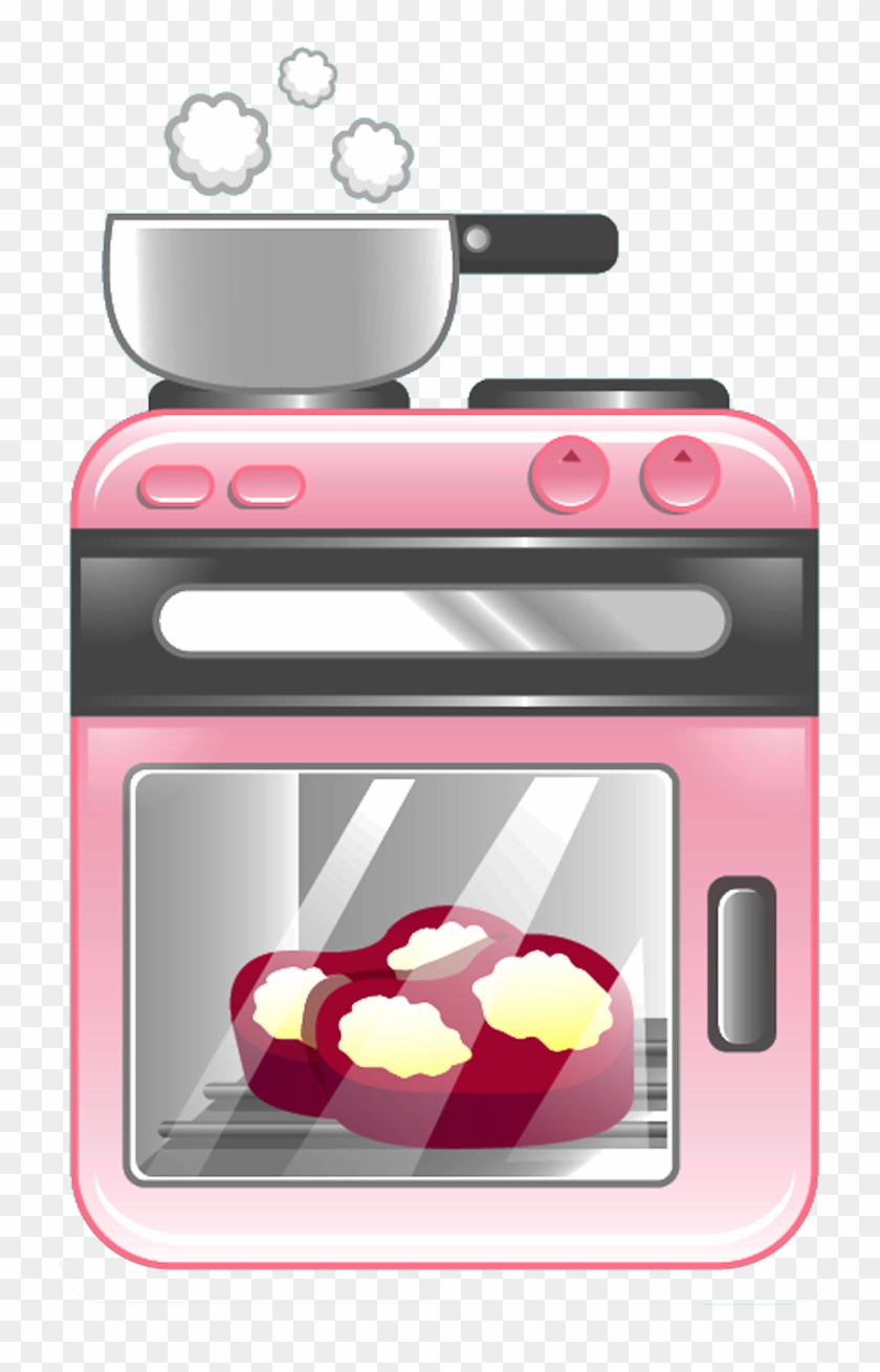 Girly Stove Cliparts - Pink Stove Clipart, HD Png Download - 1550x2342