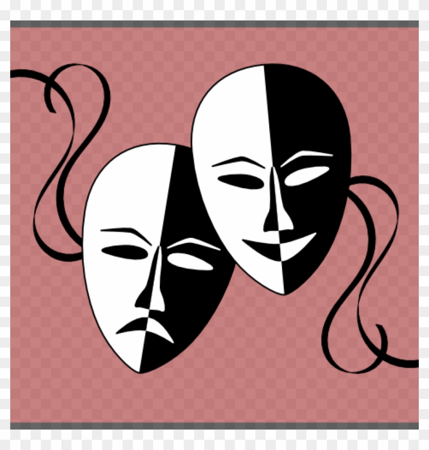 Theatre Masks Clip Art Theatre Masks Clip Art At Clker - Drama Masks
