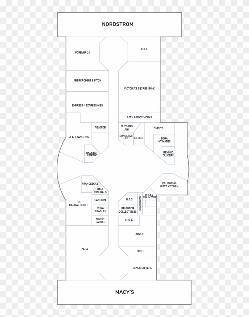 Hours - Somerset Mall Floor One Map Of Stores, HD Png Download -  455x986(#1424567) - PngFind