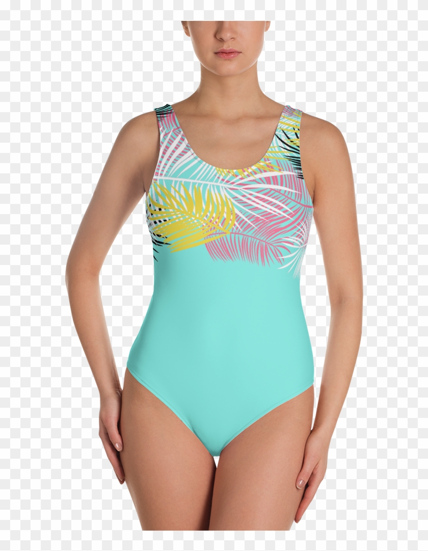 Palmeras Tropicales Swimsuit White Swimsuit One Piece Png Transparent Png 1000x1000 Pngfind