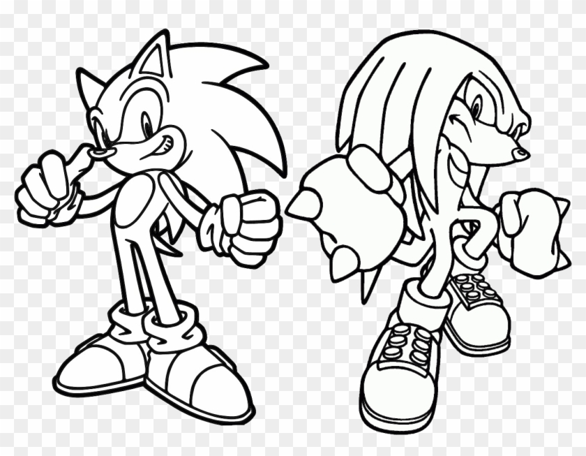 sonic knuckles coloring pages with sonic knuckles coloring