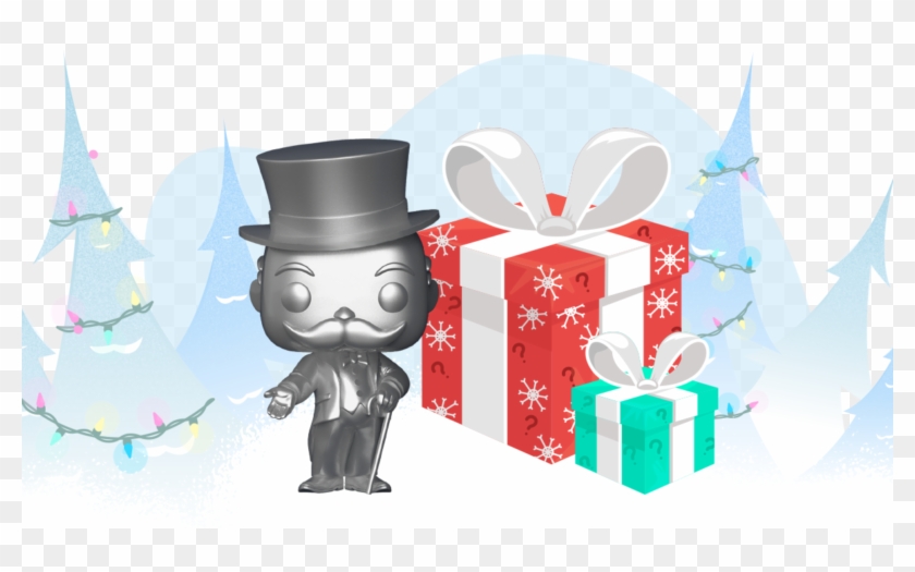 Funko's 12 Days Of Christmas Day Funko Pop Mr Monopoly Silver, HD Png