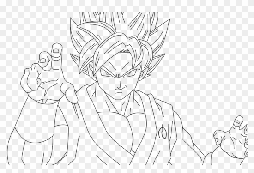 goku super saiyan god drawings easy