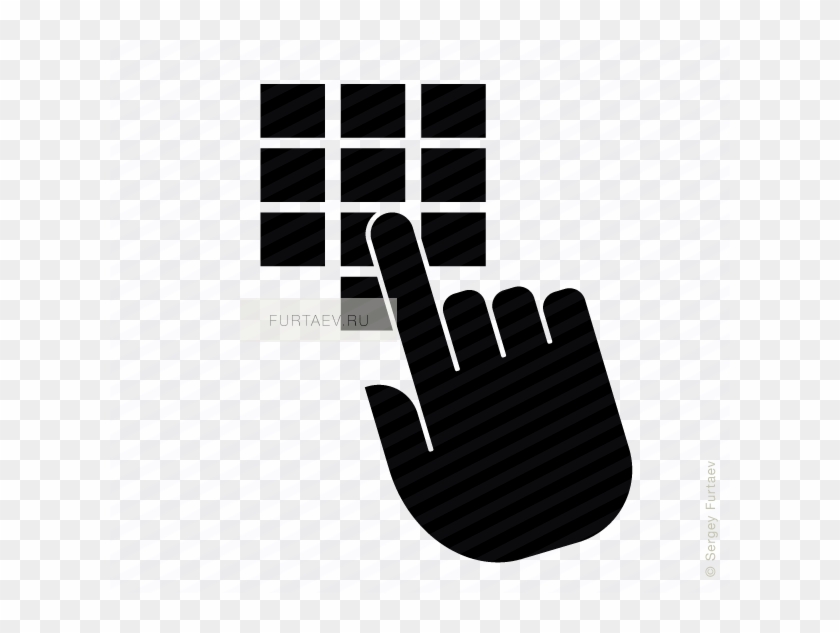 Graphic Royalty Free Enter Icon Of Hand Entering Secret - Enter Pin ...