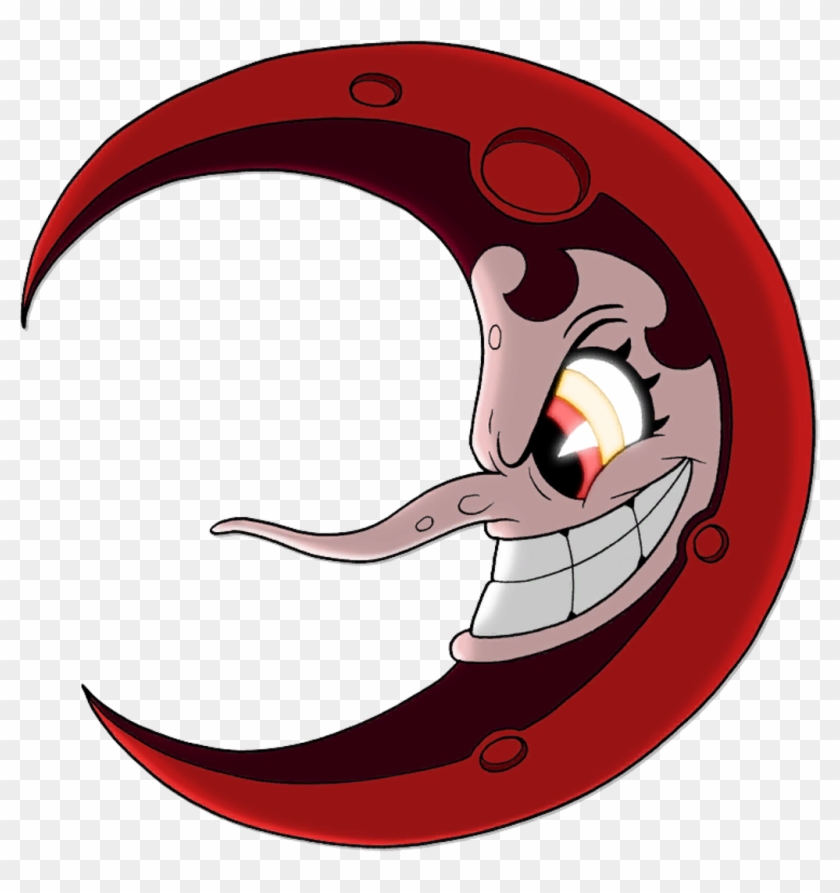 Cuphead Sticker - Cuphead Hilda Berg Moon, HD Png Download - 1024x1041 ...