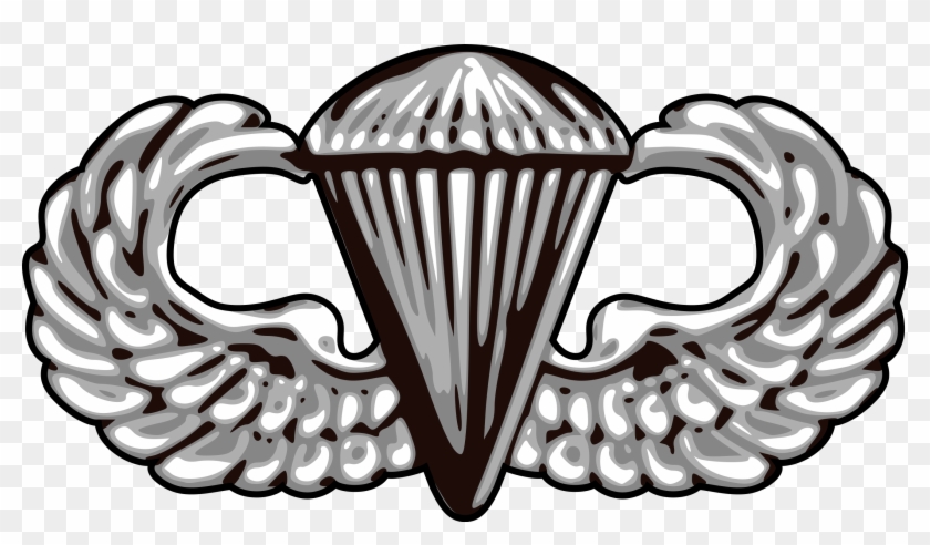 Us Army Airborne Basic Parachutist Badge Vector Senior Rated Airborne