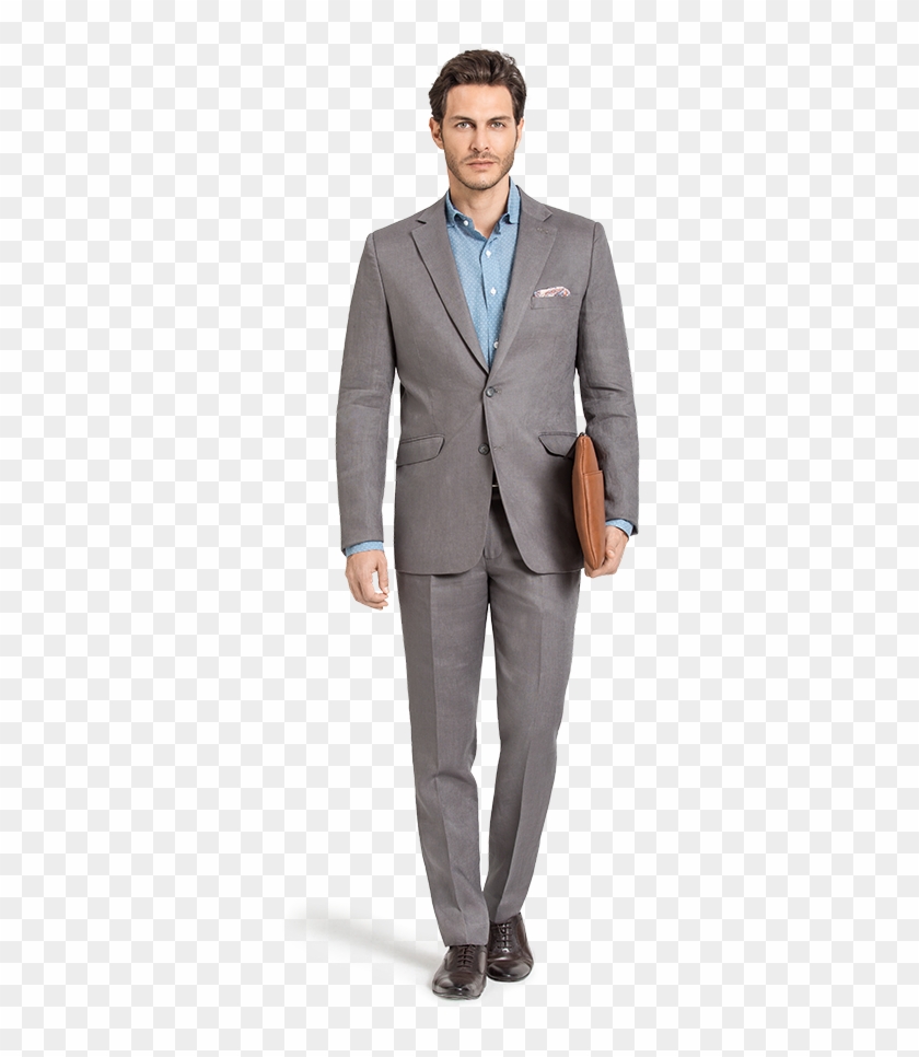 Pin By Saraswathi Rao On Stuff To Buy - Linen Blue Grey Suit, HD Png ...
