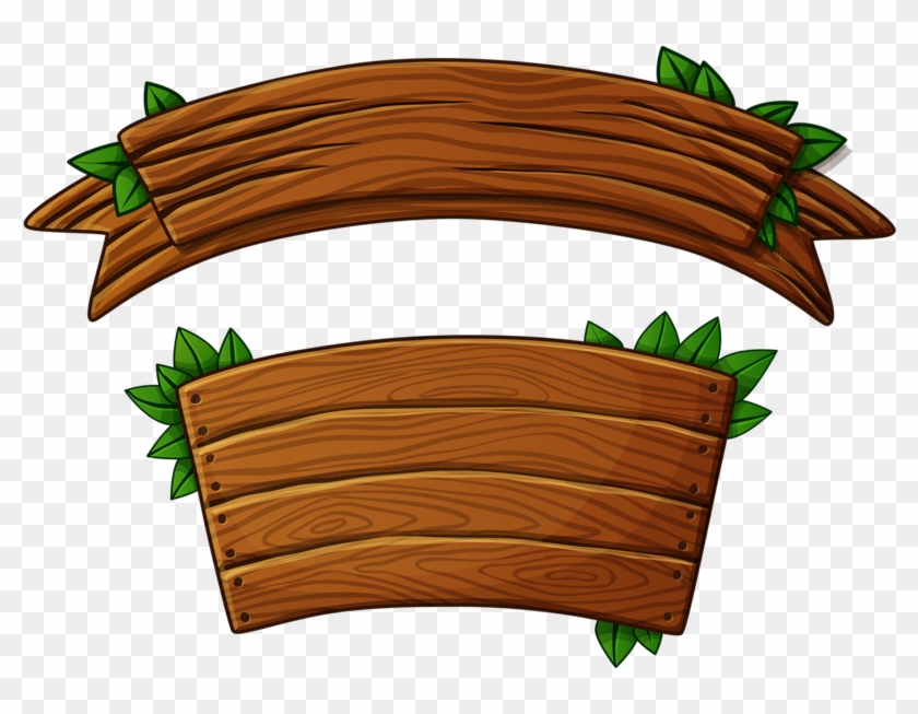Wooden Png Banners And Papercraft Ribbon Banner Png Wood