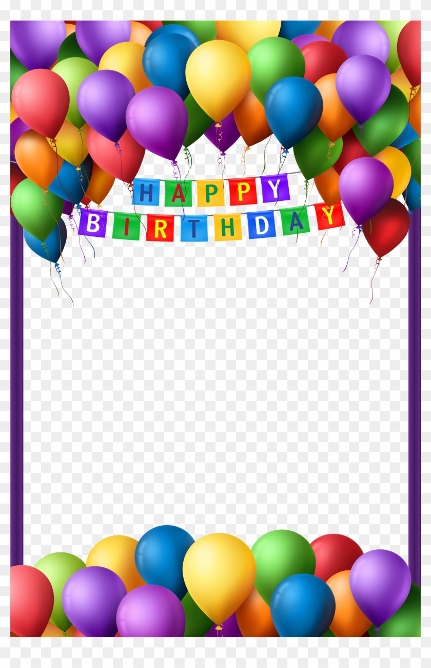 Happy Birthday Frame For Picture - Happy Birthday Frame Png, Transparent  Png - 4000x6000(#1472429) - PngFind