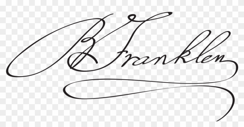 Benjamin Franklin Signature - Signature For Benjamin, HD Png Download
