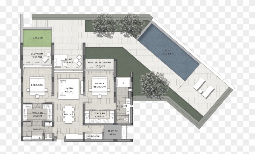 M1rooftop Floor Plan, HD Png Download 725x650