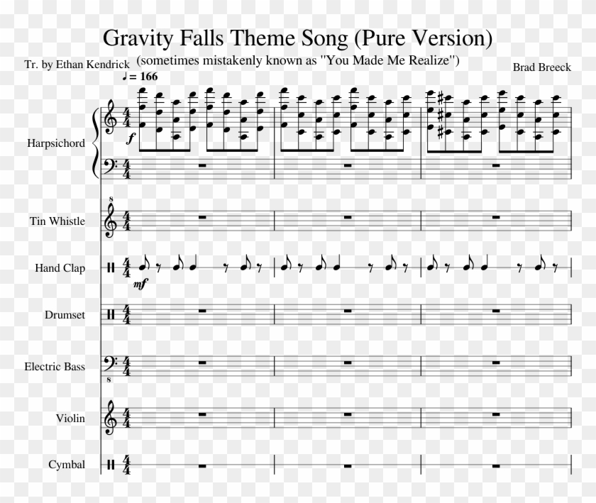 Gravity Falls Theme Song Sheet Music Composed By Brad - pokemon theme song piano roblox