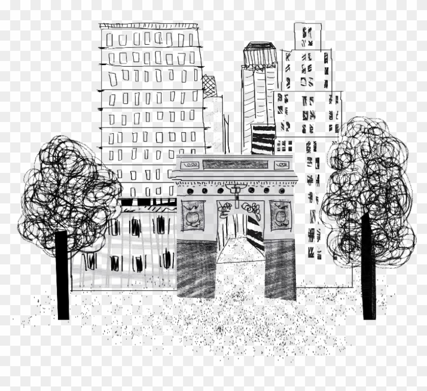 Dream City - Drawing Of Dream City, HD Png Download - 938x938(#1492292