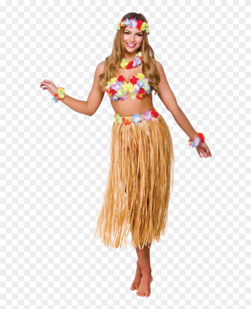 Adult Hawaiian Party Girl Costume - Around The World Costume Party, HD