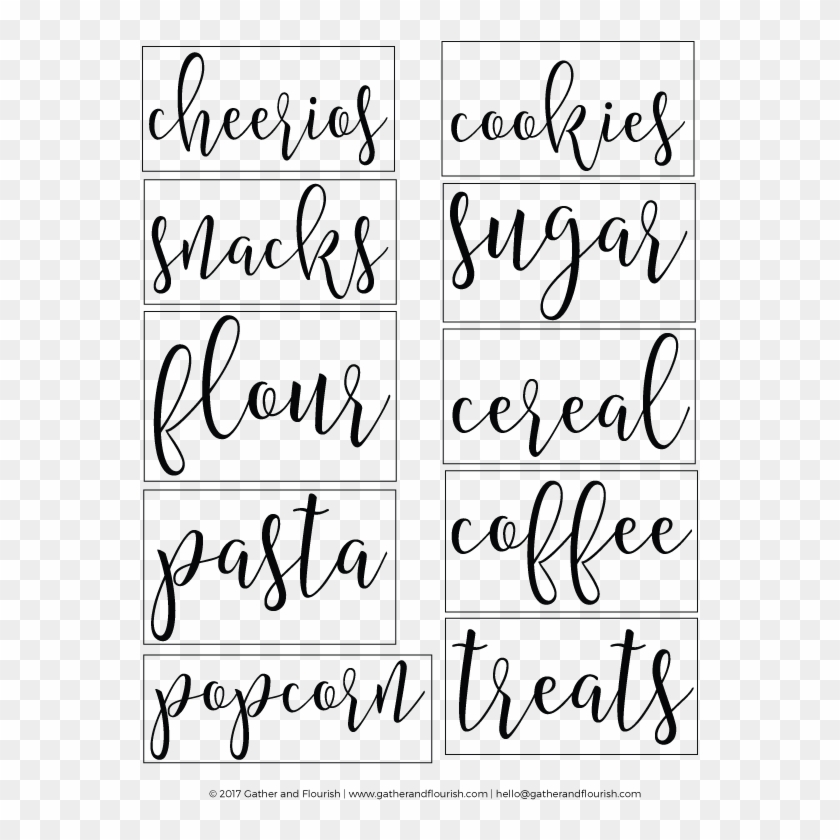 Free Printable Fold Stocks Pinterest Svg Label Free Svg Pantry Labels Hd Png Download 612x792 150226 Pngfind