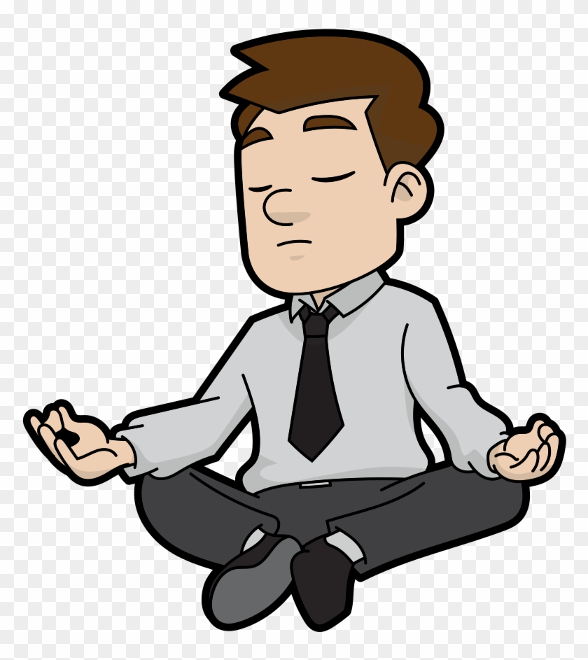 Cartoon Meditating Man - Cartoon Person Sitting Png, Transparent Png -  1019x1024(#155618) - PngFind