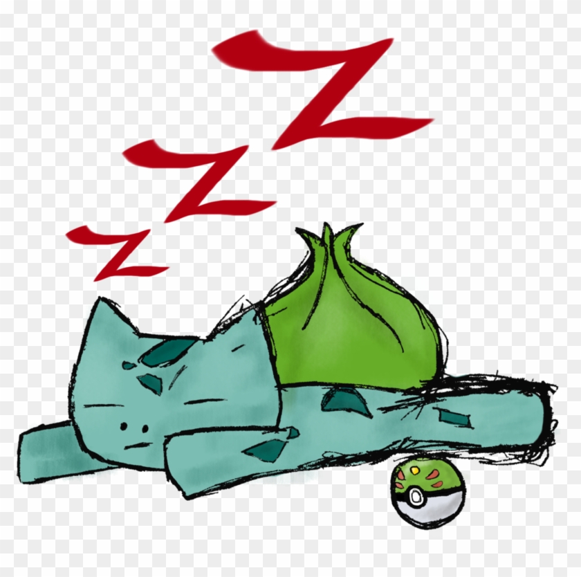 sleeping bulbasaur figure