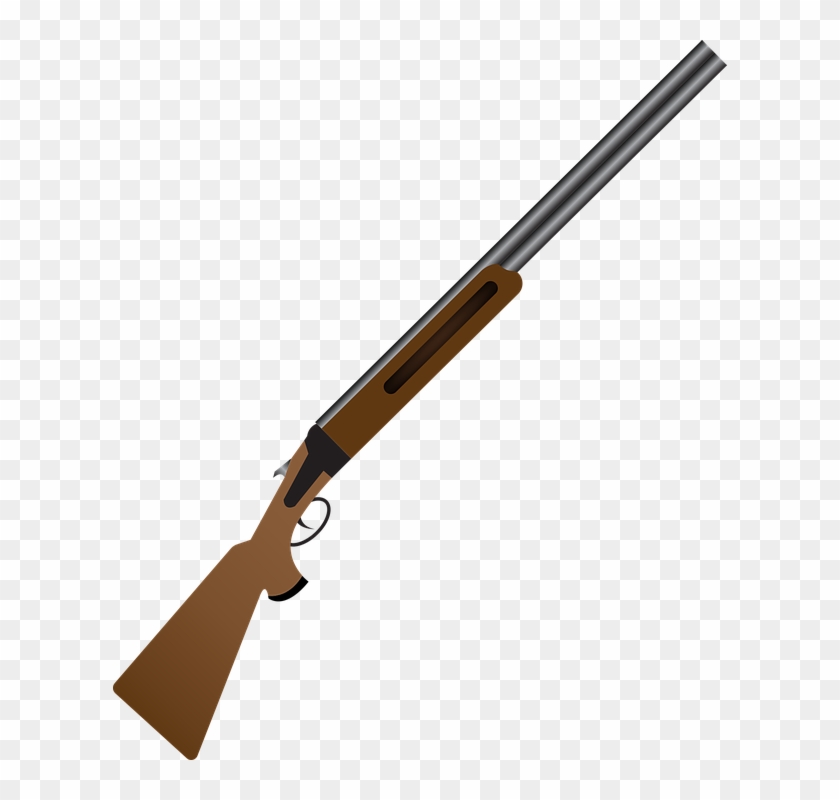 Shotgun, Vector, Icon, Isolated, Background, Silhouette - Pedersoli ...