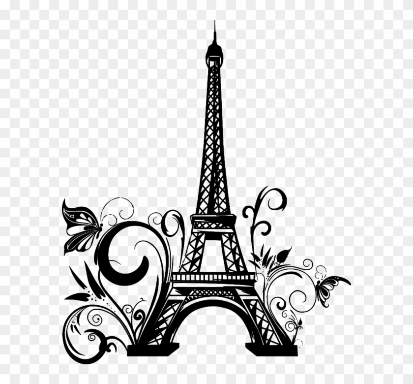 Eiffel Tower Tattoo Design, HD Png Download - 588x700(#1507702) - PngFind