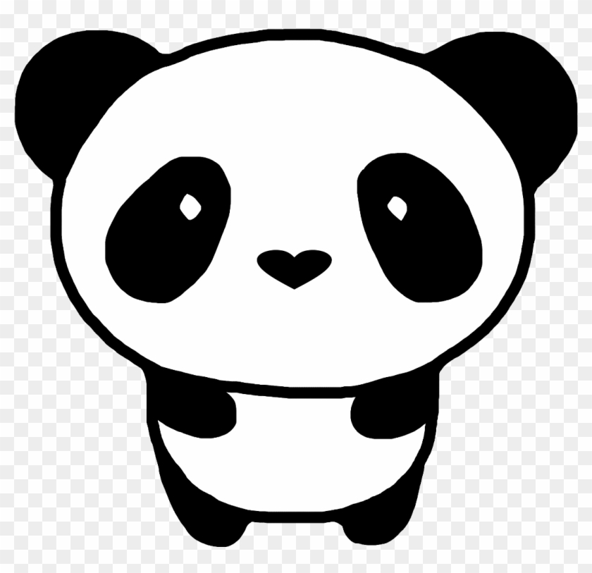 Download Svg Black And White Cute Blackandwhite Heart Freetoedit Panda Drawing Hd Png Download 1119x1024 1520068 Pngfind