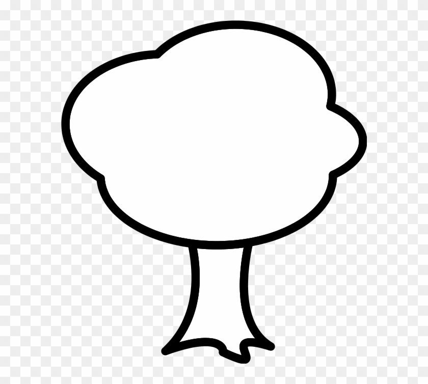 Simple tree outline outline of tree clipart hd png download